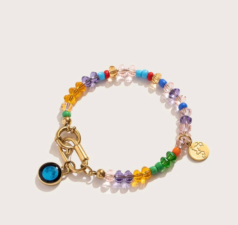 Moonglow - Multi colored beaded bracelet