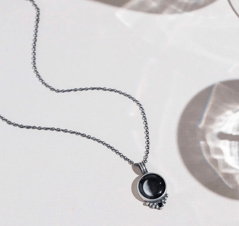Moonglow Classic pewter necklaces w/swarovski crystal