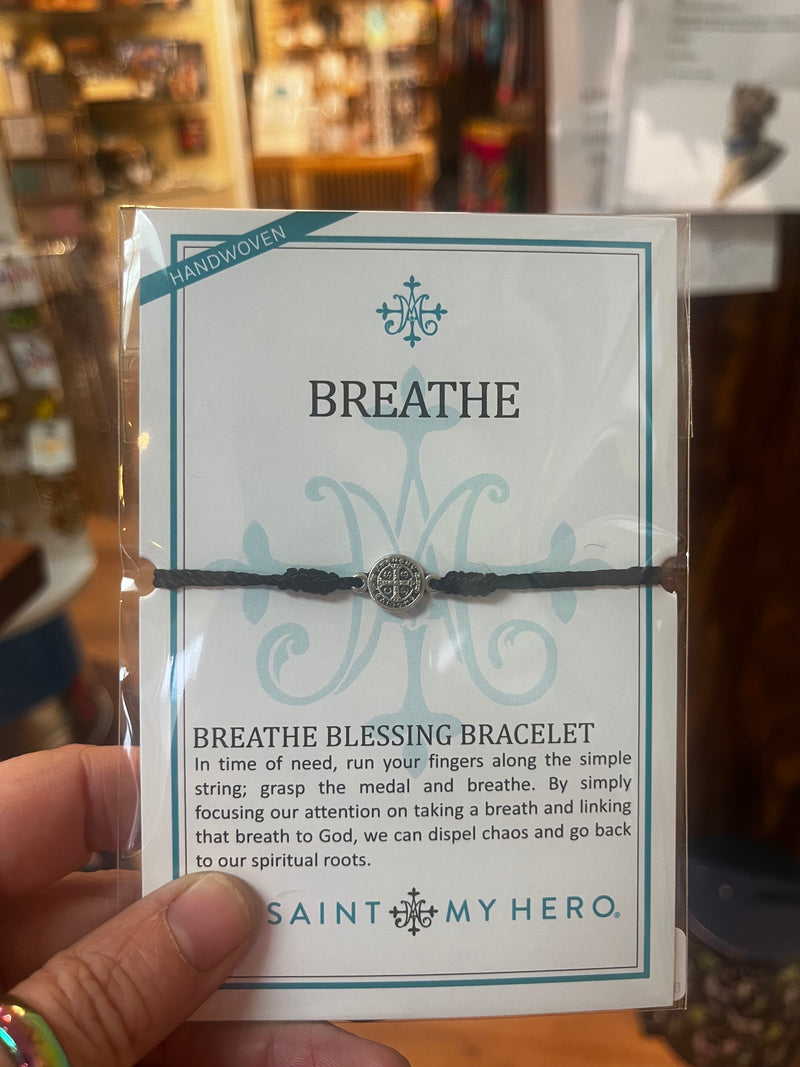 My Saint My Hero - Breathe Bracelet-/ Silver