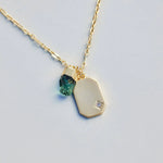 Emerald Quartz Pendent Necklace
