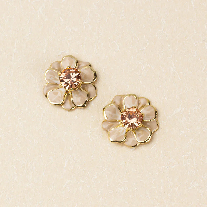 Sparkle & Shine Sm Enamel Flower Earrings