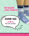 Funatic - Happily Retired - Not My Problem Anymore Socks | Funny Socks