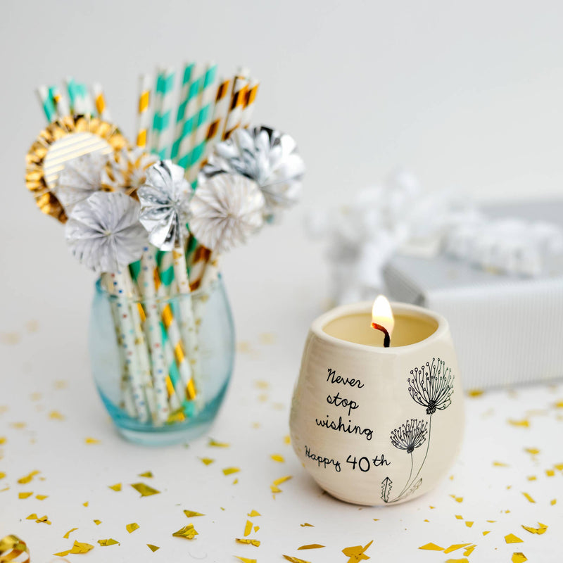 Pavilion - Happy 40th - 8 oz - 100% Soy Wax Candle
Scent: Serenity