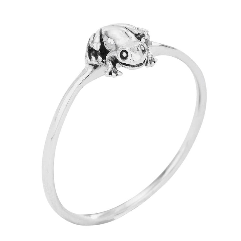 Ribbit Sterling Silver Frog Ring