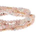 Scout Curated Wears - Stone Wrap: Morganite/Black Tourmaline