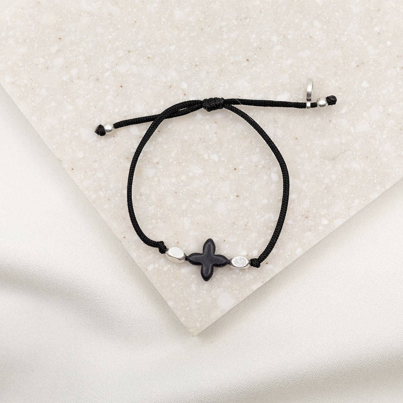 Simply Faith Bracelet - Black / gold