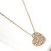 Wona Trading, Inc. - Crystal Paved Heart Pendant Necklace