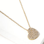 Wona Trading, Inc. - Crystal Paved Heart Pendant Necklace