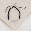 Sisters of the Heart Woven-Silver/Black
