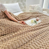 Turtle Fleece Throw – Bubble-Texture Ultra Plush Blanket for Cozy Comfort