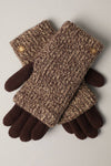 Winter Wool Blend Double Layer Knitted Gloves