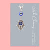 Hamsa, Lucky Eye - Wish Charms - Keepsake Clip on Charm