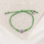 My Saint My Hero - St. Patrick's Day Breathe Bracelet-Green / Silver