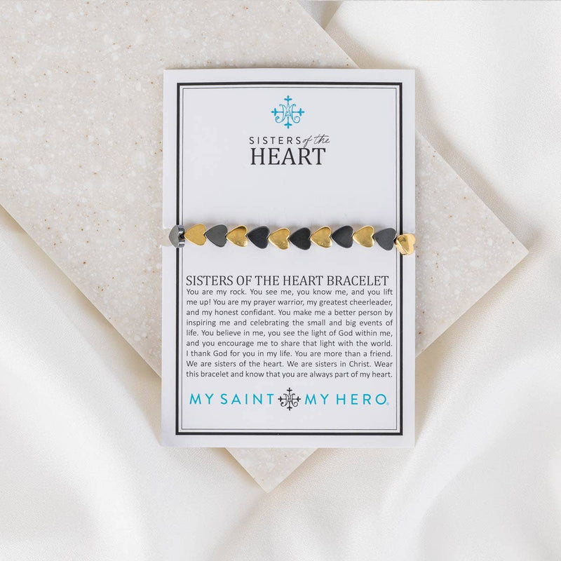 Sisters of the Hearts Bracelet - Black / Gold