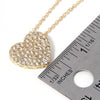 Wona Trading, Inc. - Crystal Paved Heart Pendant Necklace