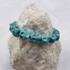 Turquoise Skull Stretch Bracelet - Halloween