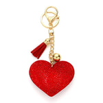 Wona Trading, Inc. - Bling Heart Tassel Keychain