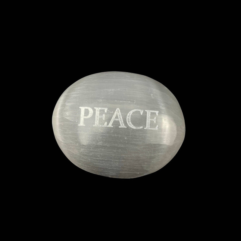 Empowering Selenite Palm Stones