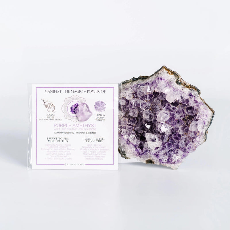 Manifestation Crystal Cards with Crystals