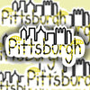 Pittsburgh City Sticker, Tie Dye/Rainbow (Regular or Mini) -WATERPROOF, Laptop Sticker, Cute Sticker,  Car Sticker, Weatherproof Sticker