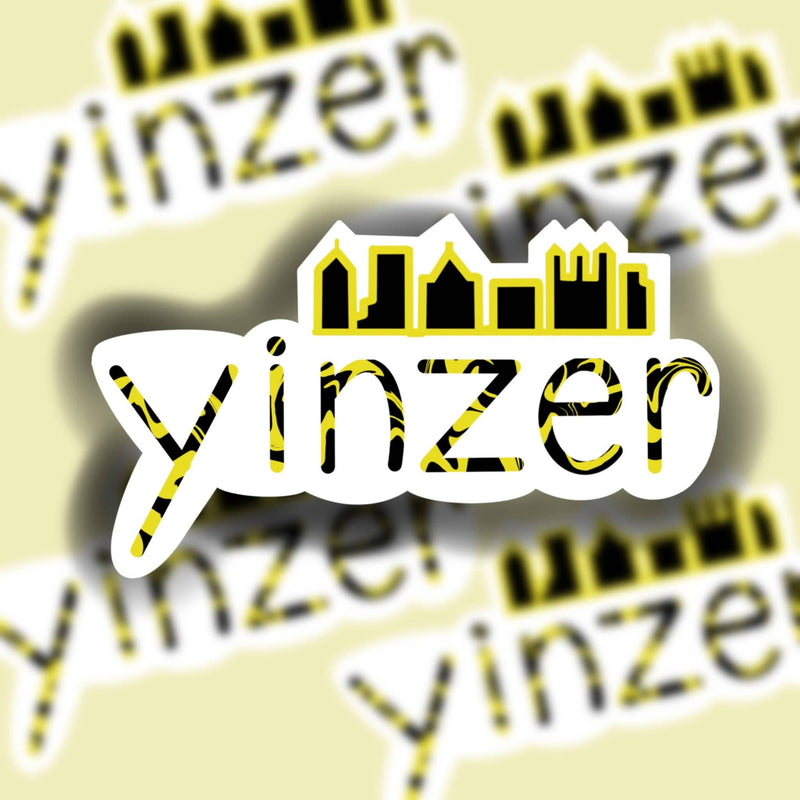 Pittsburgh/Yinzer Sticker, Tie Dye (Regular or Mini) -WATERPROOF, Laptop Sticker, Cute Sticker,  Car Sticker, Weatherproof Sticker