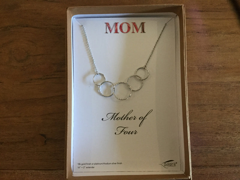 Mother of 1,2,3,4 Necklace