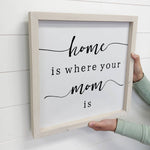 Home is Where Your Mom is- Mother's Day Farmhouse Quote
