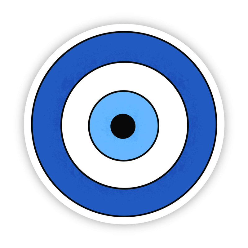 Evil eye sticker - blue circle
