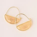 Scout- earrings stone prism hoop