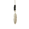 Long Feather Lava Stone Diffuser Necklace