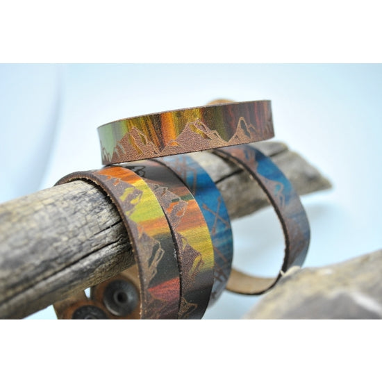 Northern Lights Leather Bracelet